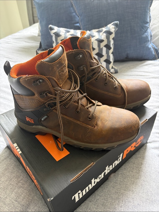 Timberland PRO Other - Timberland PRO Men's Brown Work Boots with Orange Lining